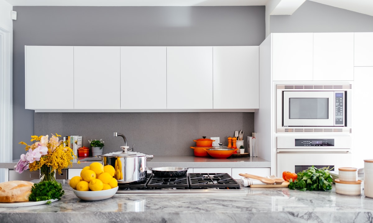 Cuisine un mur avec îlot Bulthaup